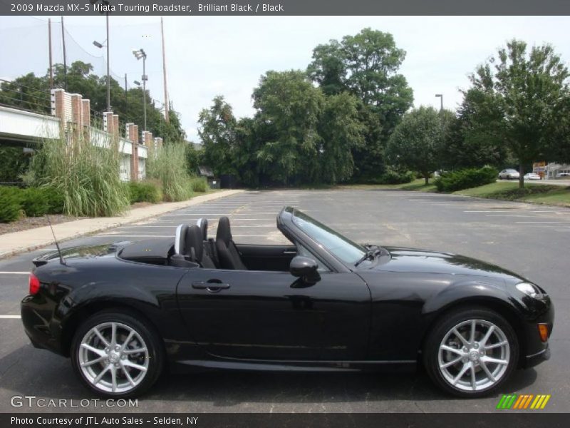 Brilliant Black / Black 2009 Mazda MX-5 Miata Touring Roadster