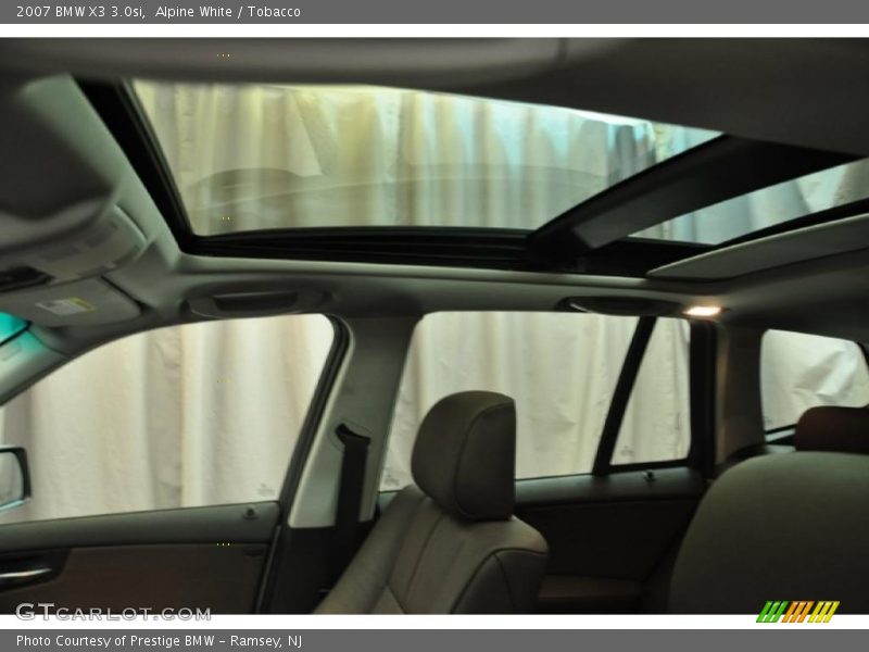 Alpine White / Tobacco 2007 BMW X3 3.0si