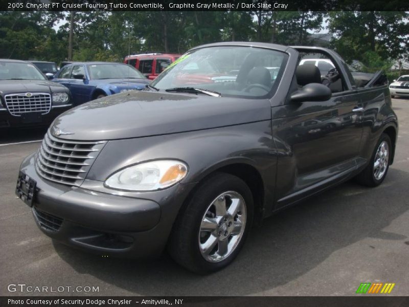 Graphite Gray Metallic / Dark Slate Gray 2005 Chrysler PT Cruiser Touring Turbo Convertible