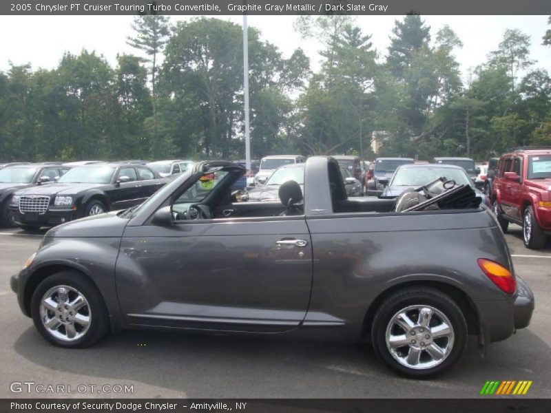 Graphite Gray Metallic / Dark Slate Gray 2005 Chrysler PT Cruiser Touring Turbo Convertible