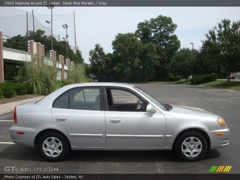 Silver Mist Metallic / Gray 2003 Hyundai Accent GL Sedan