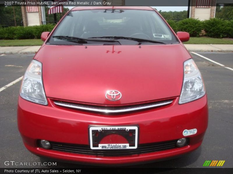 Barcelona Red Metallic / Dark Gray 2007 Toyota Prius Hybrid