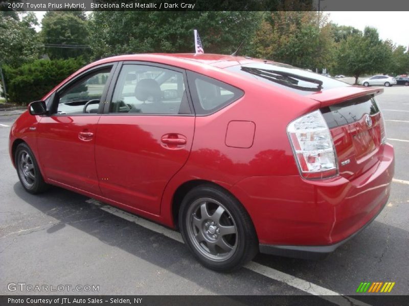 Barcelona Red Metallic / Dark Gray 2007 Toyota Prius Hybrid