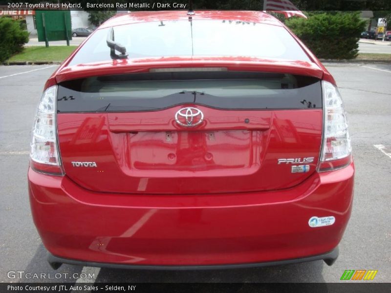 Barcelona Red Metallic / Dark Gray 2007 Toyota Prius Hybrid