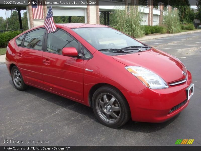 Barcelona Red Metallic / Dark Gray 2007 Toyota Prius Hybrid