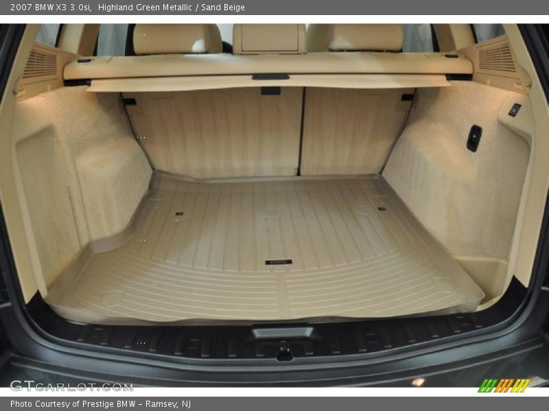 Highland Green Metallic / Sand Beige 2007 BMW X3 3.0si