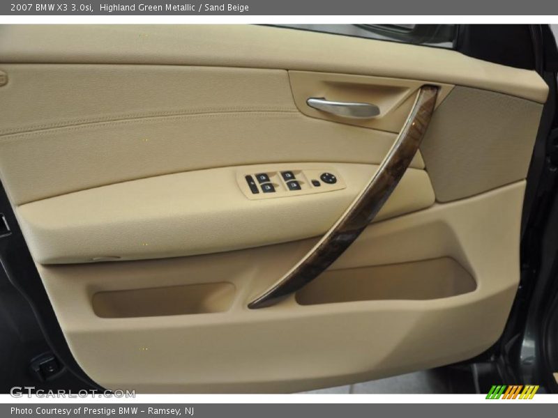 Highland Green Metallic / Sand Beige 2007 BMW X3 3.0si