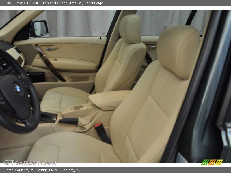 Highland Green Metallic / Sand Beige 2007 BMW X3 3.0si