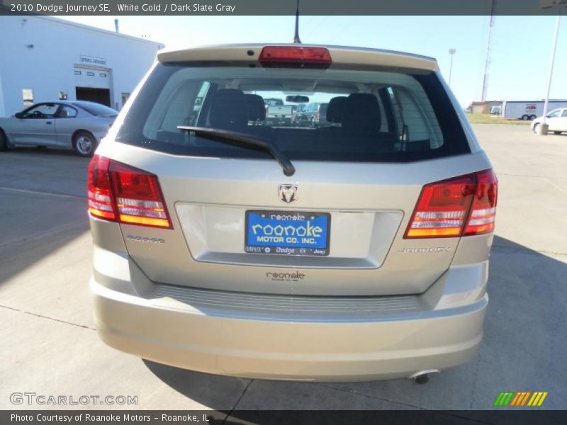 White Gold / Dark Slate Gray 2010 Dodge Journey SE