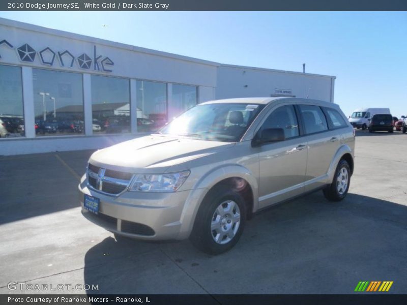White Gold / Dark Slate Gray 2010 Dodge Journey SE