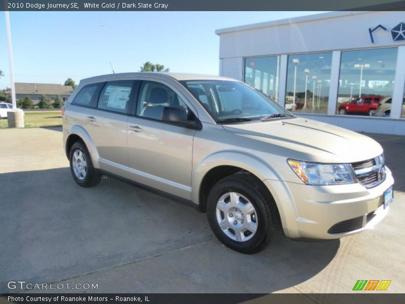 White Gold / Dark Slate Gray 2010 Dodge Journey SE