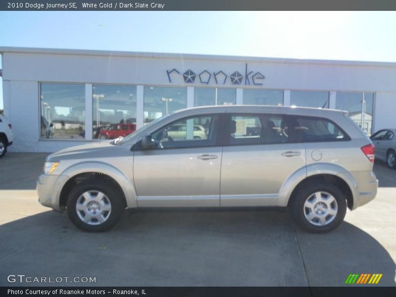 White Gold / Dark Slate Gray 2010 Dodge Journey SE