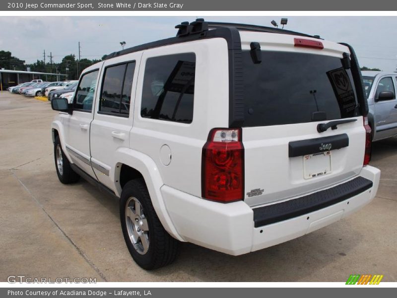 Stone White / Dark Slate Gray 2010 Jeep Commander Sport