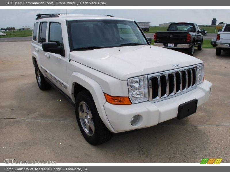 Stone White / Dark Slate Gray 2010 Jeep Commander Sport