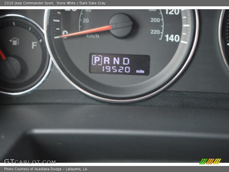 Stone White / Dark Slate Gray 2010 Jeep Commander Sport