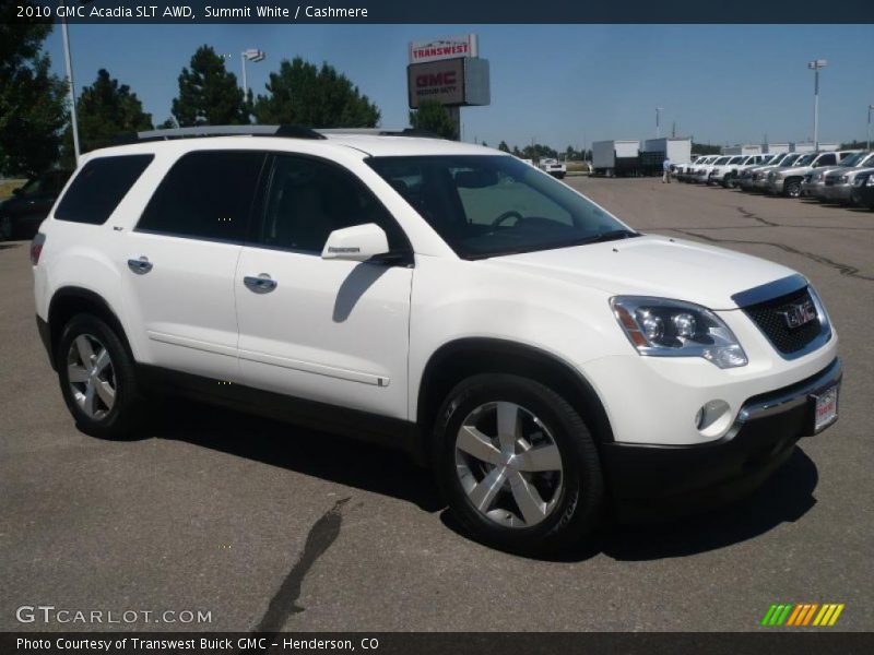 Summit White / Cashmere 2010 GMC Acadia SLT AWD