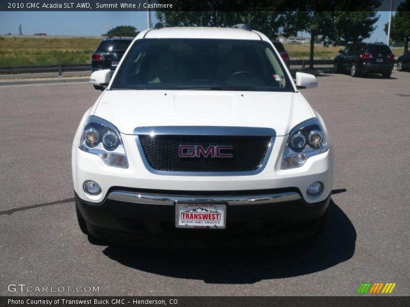 Summit White / Cashmere 2010 GMC Acadia SLT AWD
