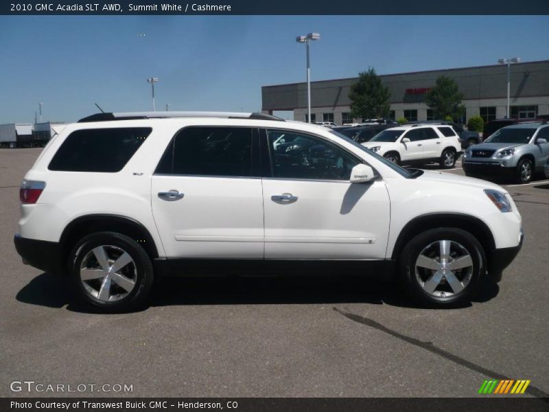 Summit White / Cashmere 2010 GMC Acadia SLT AWD