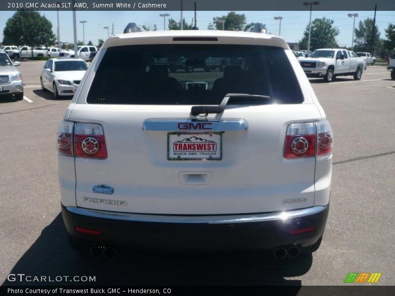 Summit White / Cashmere 2010 GMC Acadia SLT AWD