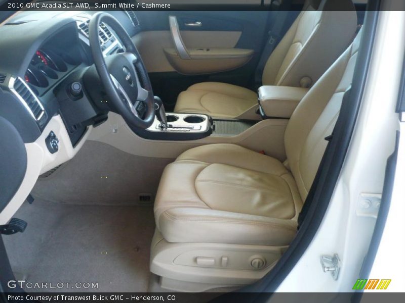 Summit White / Cashmere 2010 GMC Acadia SLT AWD