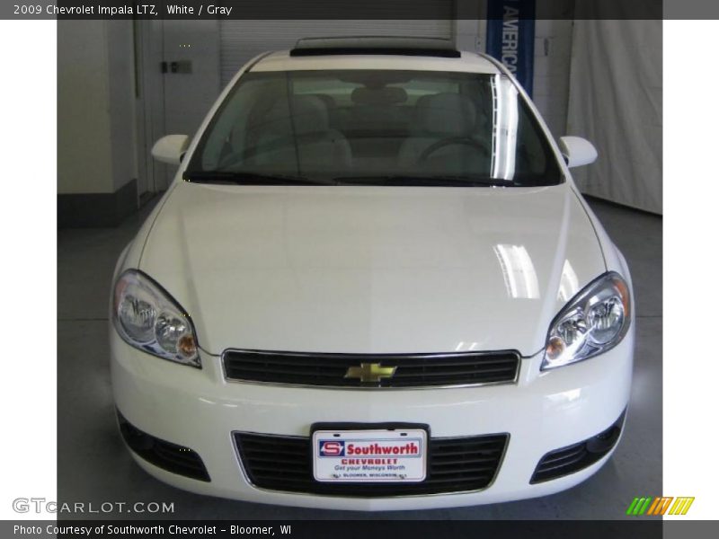 White / Gray 2009 Chevrolet Impala LTZ