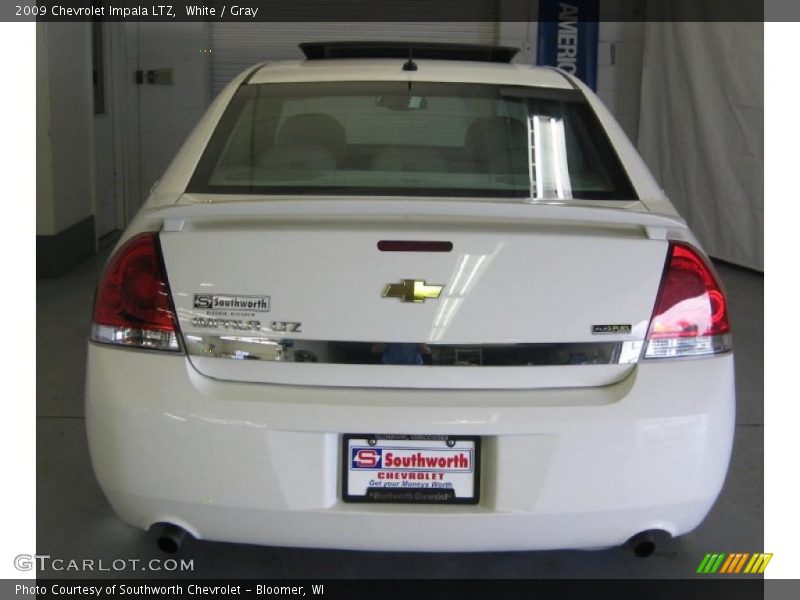 White / Gray 2009 Chevrolet Impala LTZ