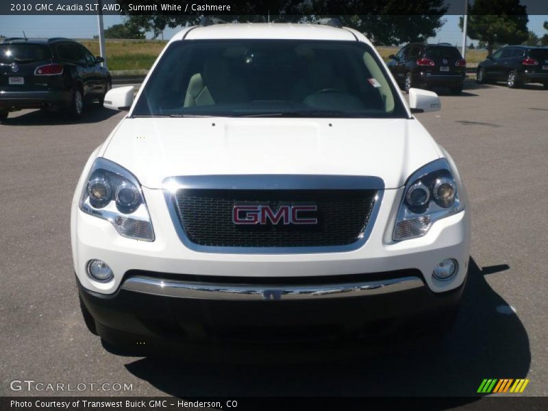 Summit White / Cashmere 2010 GMC Acadia SLT AWD
