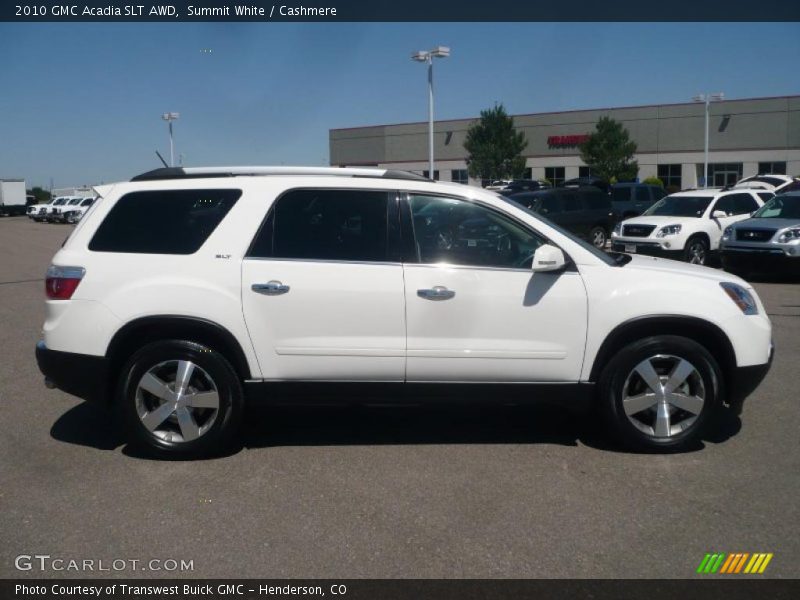 Summit White / Cashmere 2010 GMC Acadia SLT AWD
