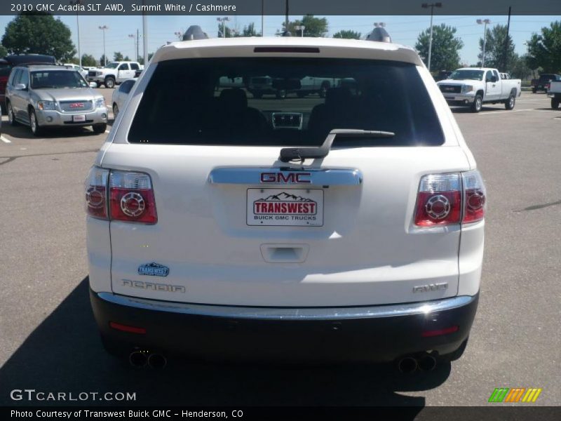 Summit White / Cashmere 2010 GMC Acadia SLT AWD