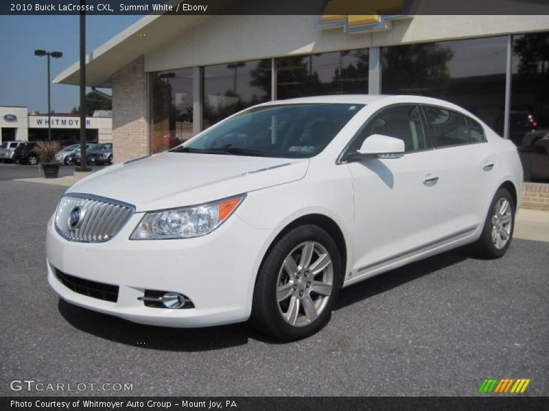 Summit White / Ebony 2010 Buick LaCrosse CXL