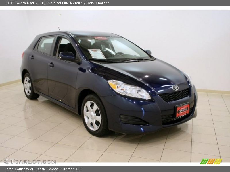 Nautical Blue Metallic / Dark Charcoal 2010 Toyota Matrix 1.8