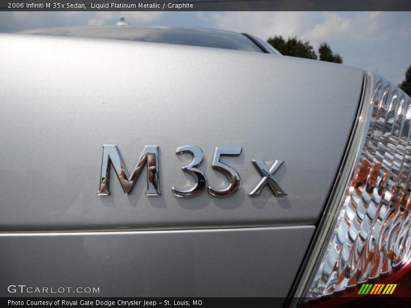 Liquid Platinum Metallic / Graphite 2006 Infiniti M 35x Sedan