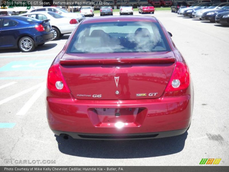 Performance Red Metallic / Ebony 2010 Pontiac G6 GT Sedan