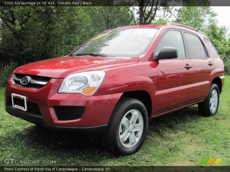 Volcanic Red / Black 2010 Kia Sportage LX V6 4x4