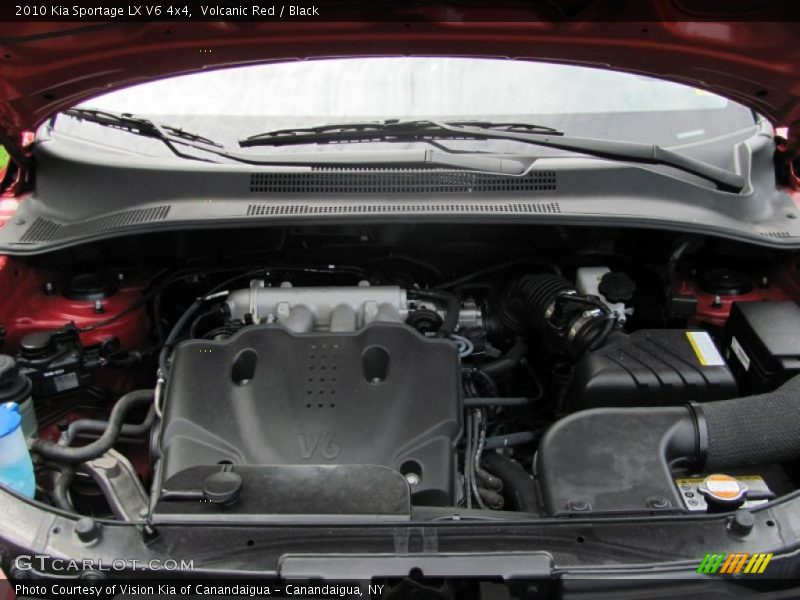 Volcanic Red / Black 2010 Kia Sportage LX V6 4x4