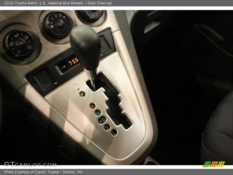 Nautical Blue Metallic / Dark Charcoal 2010 Toyota Matrix 1.8