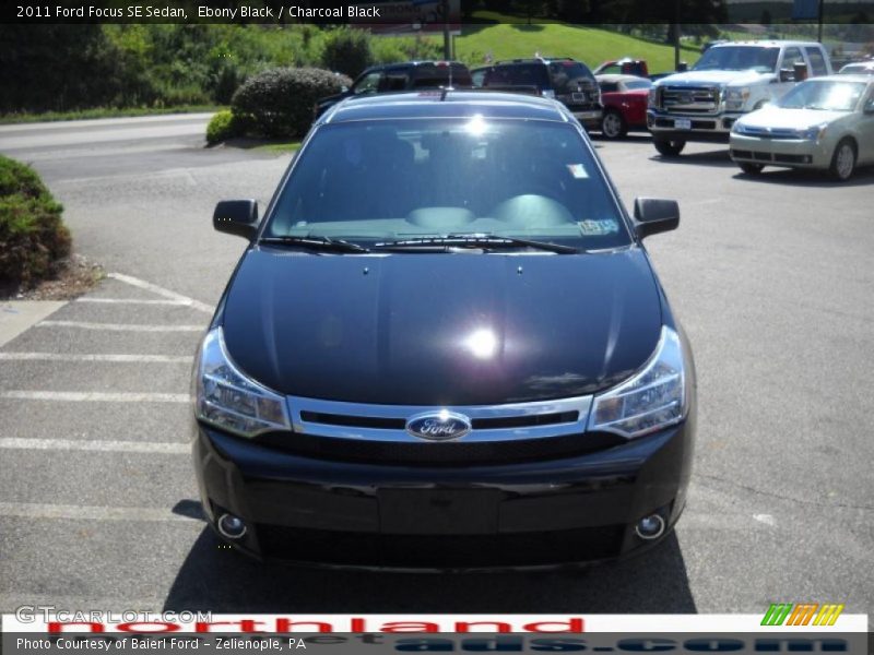 Ebony Black / Charcoal Black 2011 Ford Focus SE Sedan