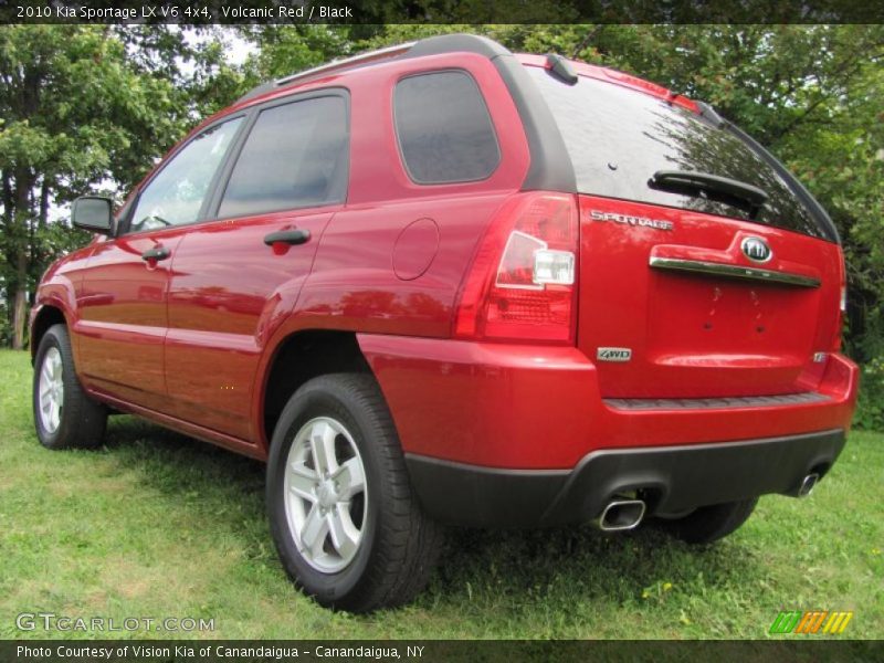 Volcanic Red / Black 2010 Kia Sportage LX V6 4x4