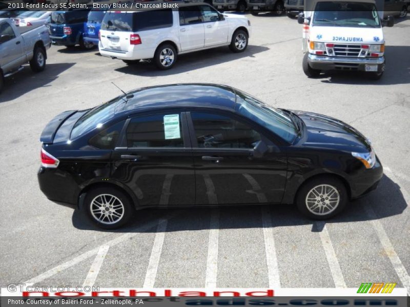 Ebony Black / Charcoal Black 2011 Ford Focus SE Sedan