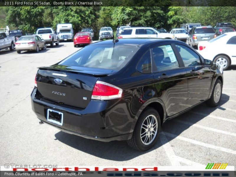 Ebony Black / Charcoal Black 2011 Ford Focus SE Sedan