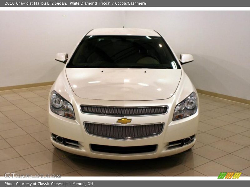 White Diamond Tricoat / Cocoa/Cashmere 2010 Chevrolet Malibu LTZ Sedan