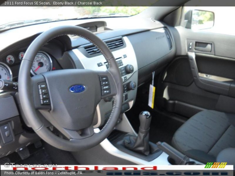 Ebony Black / Charcoal Black 2011 Ford Focus SE Sedan