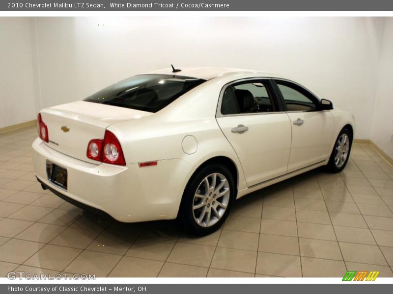 White Diamond Tricoat / Cocoa/Cashmere 2010 Chevrolet Malibu LTZ Sedan