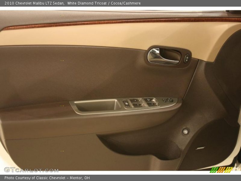 White Diamond Tricoat / Cocoa/Cashmere 2010 Chevrolet Malibu LTZ Sedan