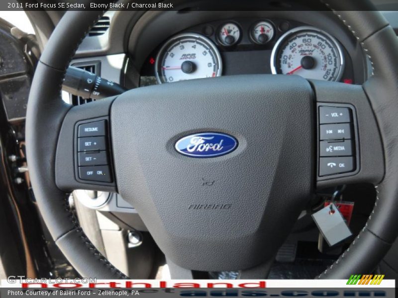 Ebony Black / Charcoal Black 2011 Ford Focus SE Sedan