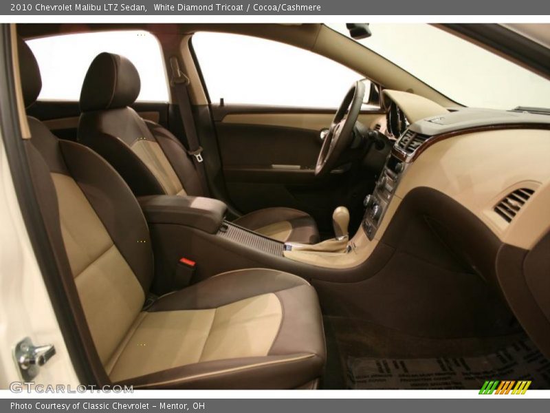 White Diamond Tricoat / Cocoa/Cashmere 2010 Chevrolet Malibu LTZ Sedan