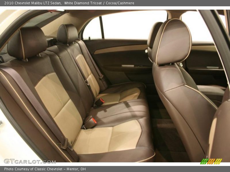 White Diamond Tricoat / Cocoa/Cashmere 2010 Chevrolet Malibu LTZ Sedan