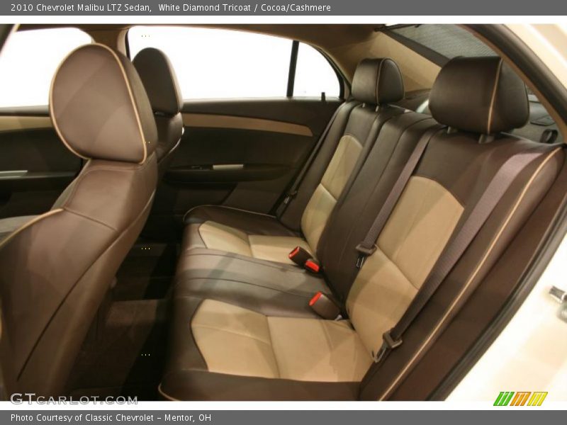 White Diamond Tricoat / Cocoa/Cashmere 2010 Chevrolet Malibu LTZ Sedan