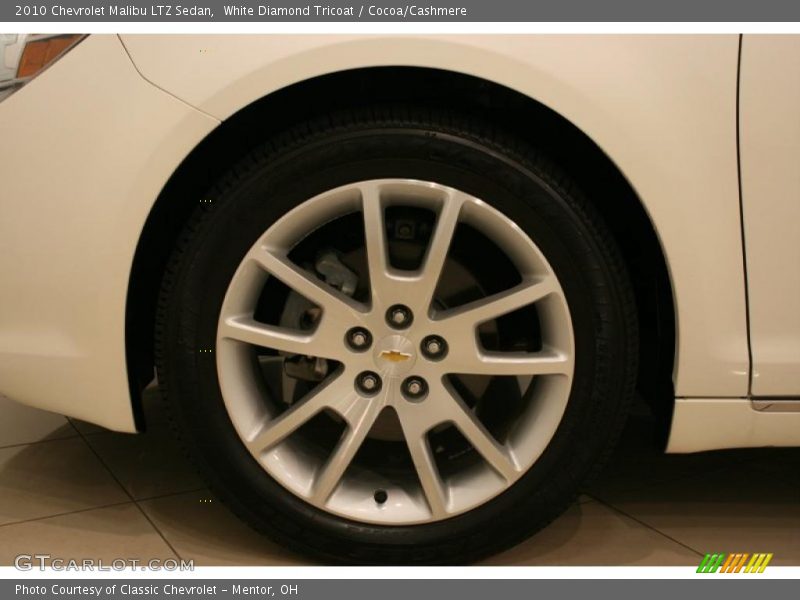 White Diamond Tricoat / Cocoa/Cashmere 2010 Chevrolet Malibu LTZ Sedan