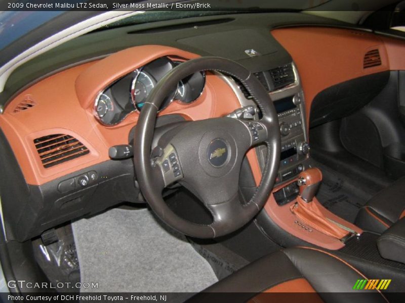 Silver Moss Metallic / Ebony/Brick 2009 Chevrolet Malibu LTZ Sedan